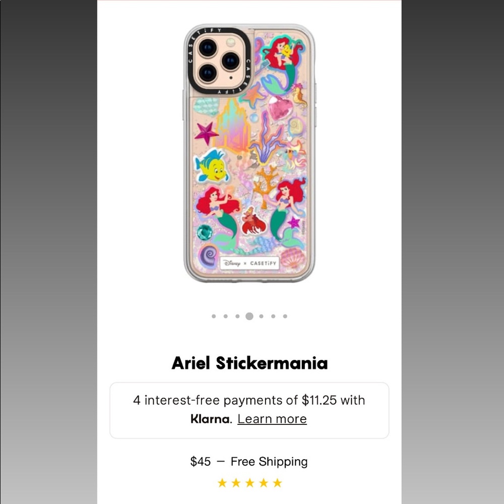 Disney x Casetify Ariel Case Iphone 11 Pro
